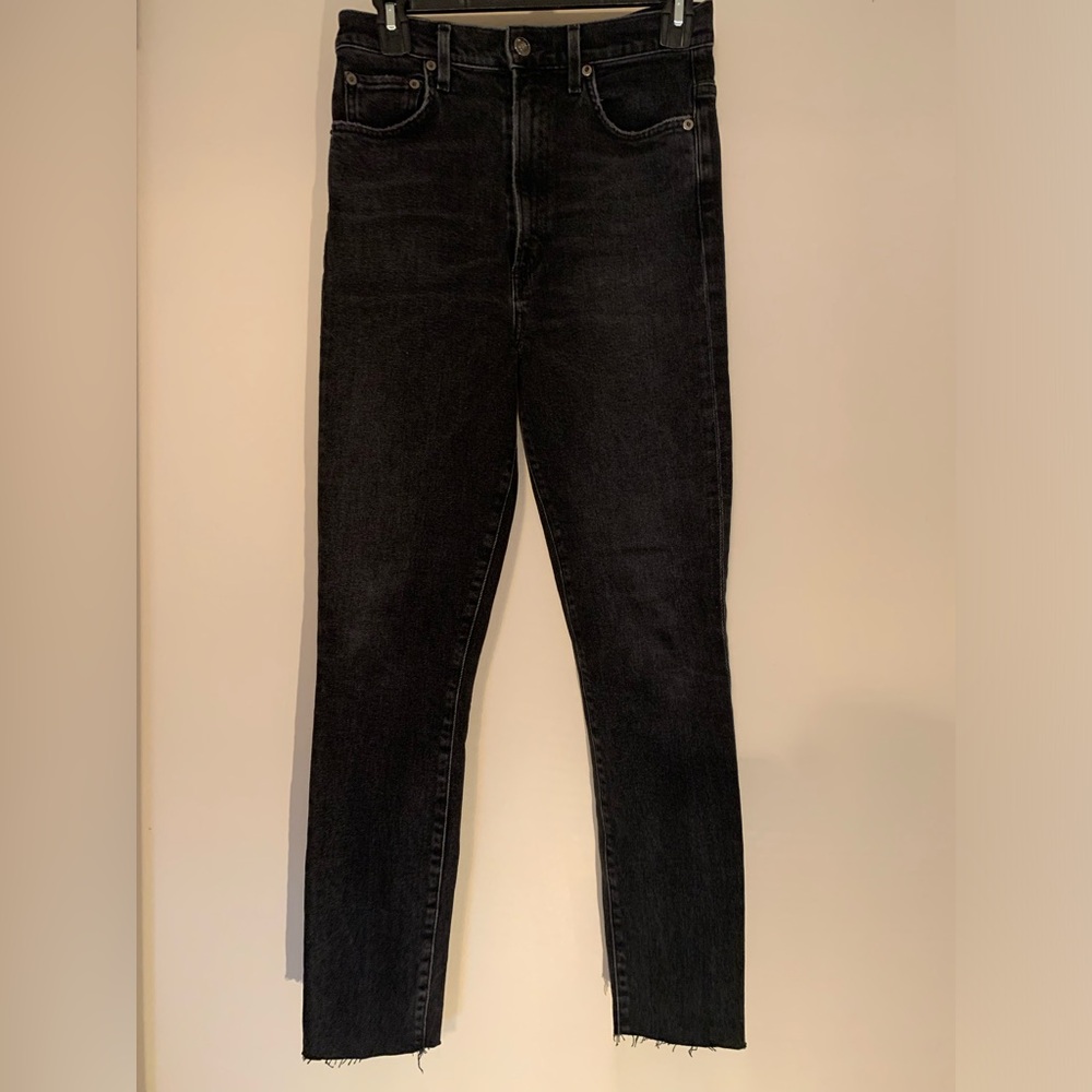 Agolde high rise skinny leg jeans